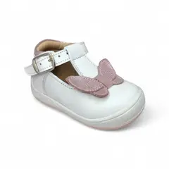 GENERICO - Zapato Pibe semi-ortopédico Blanco Mariposa Para Niña Bebé