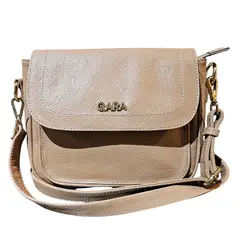 QARA - Morral en cuero genuino Mel