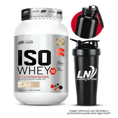 UNIVERSE NUTRITION - Iso Whey 90 1.1 kg Proteina Isolatada - vainilla + Shaker + portaproteina