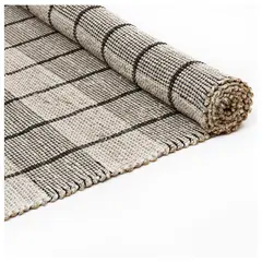 GENERICO - Alfombra Yute NaturalBlack IC17713 180x280cm
