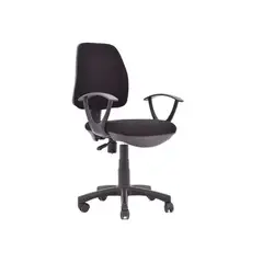 OFIDEAS - Silla De Oficina Ergonómica Lee Operativa Negro Brazos Fijos