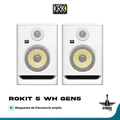 KRK - ROKIT 5 WH (GEN5) Monitores de Estudio