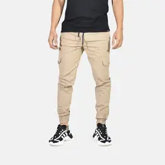 YONISTERS CLOTHING - Jogger Cargo Drill Semipitillo Beige MODA URBANA