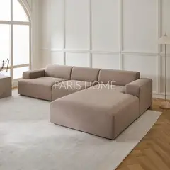 GENERICO - Sofá Derecho Seccional Esquinero Gala 4 Plz Tejido - Taupe