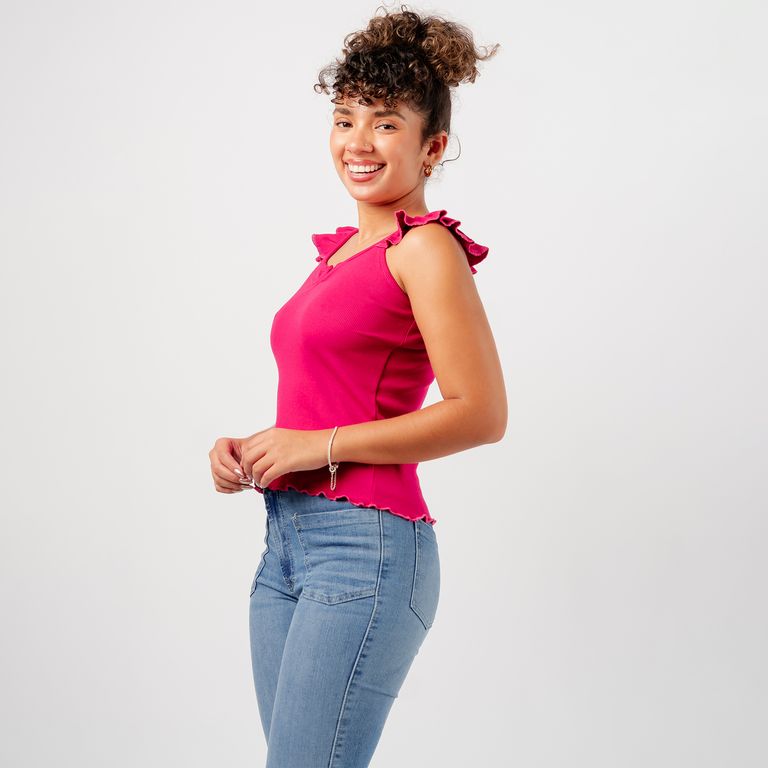 BASICO POLO RIB SIN MANGAS ZOE MUJER