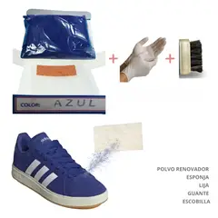 GENERICO - Tinte renovar gamuza nobuck polvo azul rojo marrón hueso caterpi kit