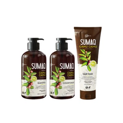KIT DE CAMU CAMU - SHAMPOO + ACONDICIONADOR + MASCARILLA-