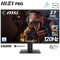 MSI - MONITOR PRO MP275 E2 27 IPS FHD 120Hz 1ms Parlante