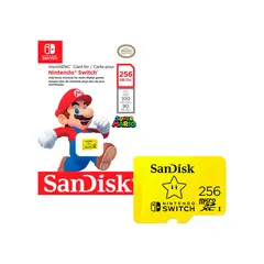 NINTENDO - Memoria 256GB Sandisk Mario Oficial