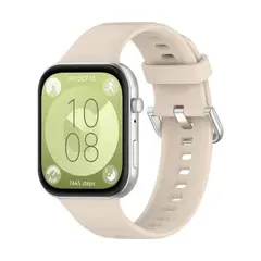 GENERICO - Correa de Silicona Para Huawei Fit 3 - Beige