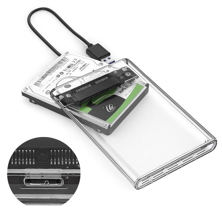 Case para Disco Duro 2.5" SATA a USB 3.0 - Soporta 4TB, Transforma tu Disco en Externo