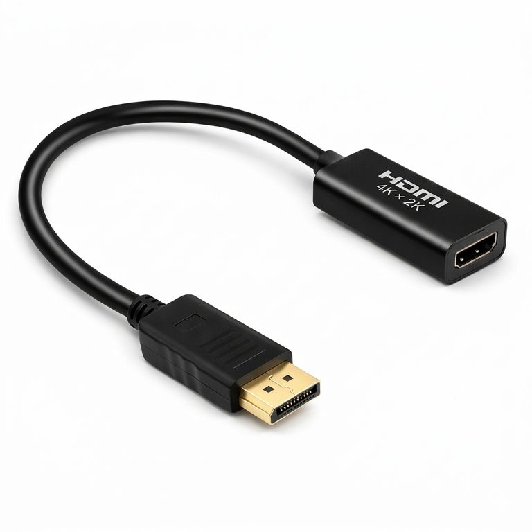 Adaptador Displayport a HDMI Hembra - Convertidor para Laptop y PC a Monitor