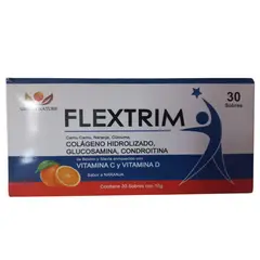 GENERICO - FLEXTRIM CAJA X 30UNID CÚRCUMA GLUCOSAMINA CONDROITINA CON VIT C Y D