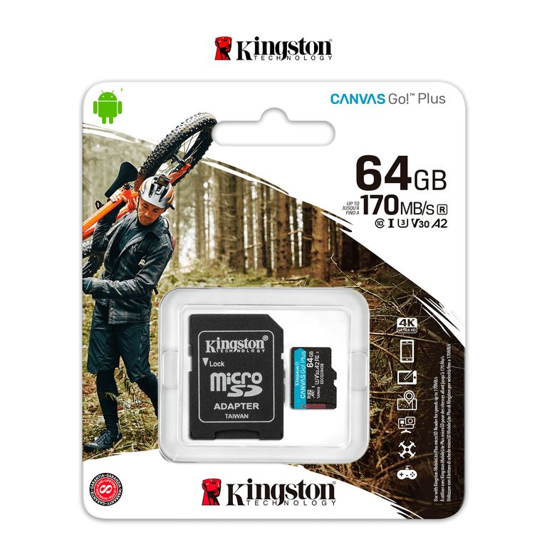 Memoria Micro SD Canvas Go Plus 64GB 170 MbS