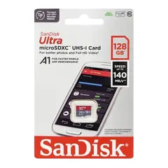 SANDISK - Memoria Micro SD 128 GB Ultra A1 140 Mbps