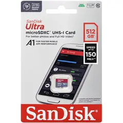 SANDISK - Memoria Micro SDXC UHS-I 512GB Ultra A1 150mbps
