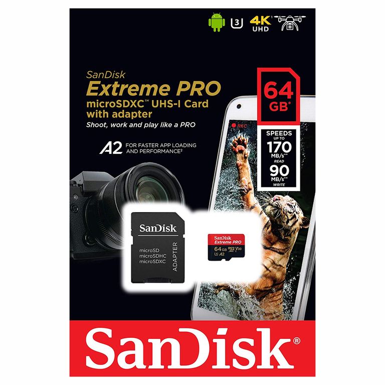 Memoria Micro SD Extreme Pro 64GB 4k 170Mbs