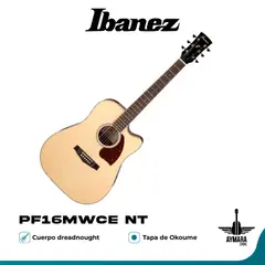 IBANEZ - PF16MWCE NT Guitarra Electroacústica Metal