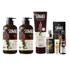 SUMAQ - SHAMPOO + ACONDICIONADOR + MASCARILLA + ACEITE + BIFASICO MAIZ MORADO