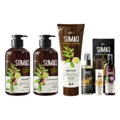 SUMAQ - KIT DE CAMU CAMU - SHAMPOO + ACONDICIONADOR + MASCARILLA + ACEITE + BIFASICO + MAIZ MORADO -