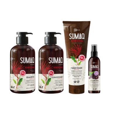 KIT DE KIWICHA - SHAMPOO + ACONDICIONADOR + MASCARILLA + MAIZ MORADO -
