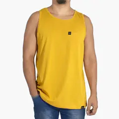 YONISTERS CLOTHING - Bividi con Bolsillo Básico de Algodón Amarillo Posh