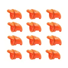 GENERICO - PACK X12 COMEDERO AUTOMÁTICO PARA AVES ANTILLUVIA NARANJA