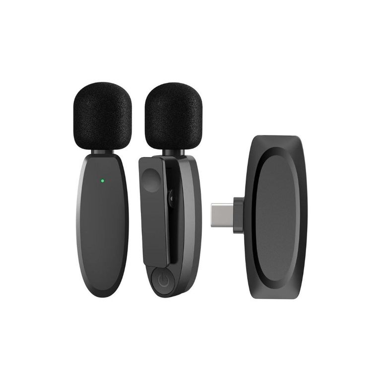 Microfono inalámbrico Lavalier 393 pies 48 kHz - Sistema Android
