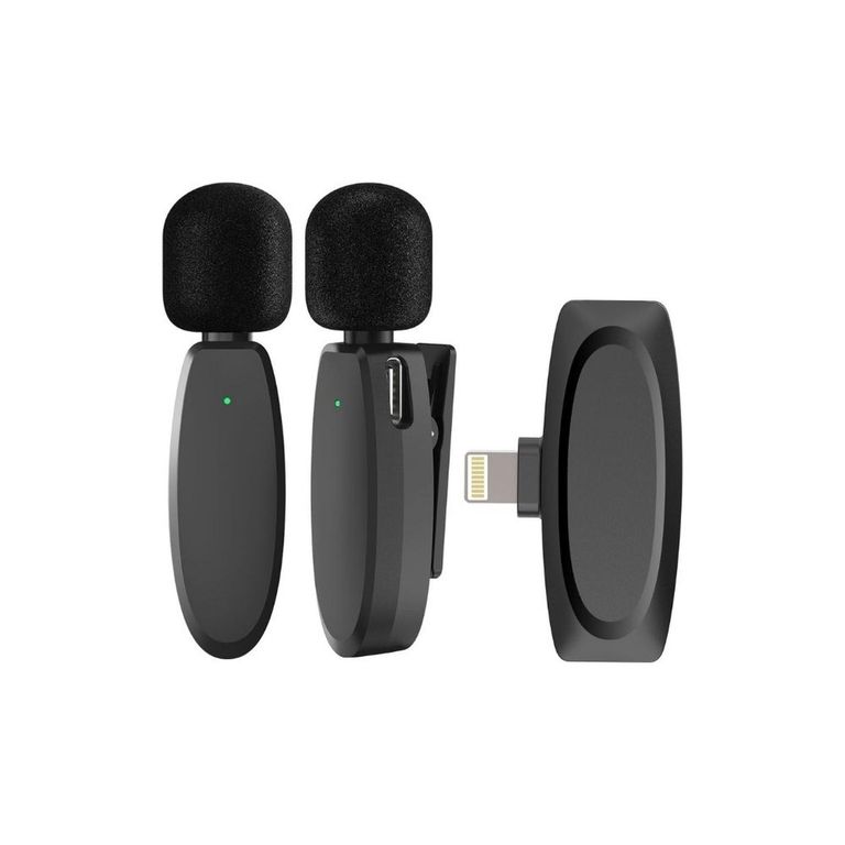 Microfono inalámbrico Lavalier 393 pies 48 kHz - Sistema iphone