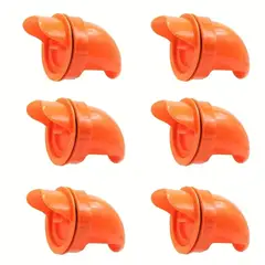 GENERICO - PACK X6 UND COMEDERO AUTOMÁTICO PARA AVES ANTILLUVIA NARANJA