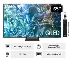 SAMSUNG - Televisor QLED Tizen OS Smart Tv 65" 4K QN65Q65DAGXPE - Nuevo 2024