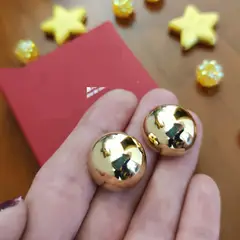 GENERICO - Arete Fino Espinozas Minena Golfied para Mujer