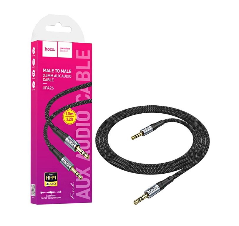 Cable Audio Auxiliar 1M Jack 35mm UPA26