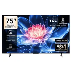 TCL - Televisor Smart TV QLED 75 pulgadas 75T6C 4K Google TV 2025