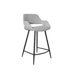 NIHM - Silla Bar de Metal Crush Gris Claro 75 cm