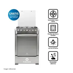 INDURAMA - Cocina a Gas 4 Hornillas Croma GRANADA ZAFIRO CROMA