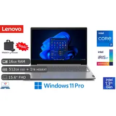 LENOVO - Laptop Nueva V15 G4 IRU Intel Core i7 13va 24GB RAM 512GB SSD + 1 TB HDD EXTERNO 15.6" FHD