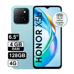 HONOR - Celular X5B 6.5 pulg 4GB RAM 128GB 50MP Ocean Blue