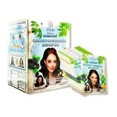 DEXE - Shampoo Dark Brown Marrón oscuro - 25ml x 10