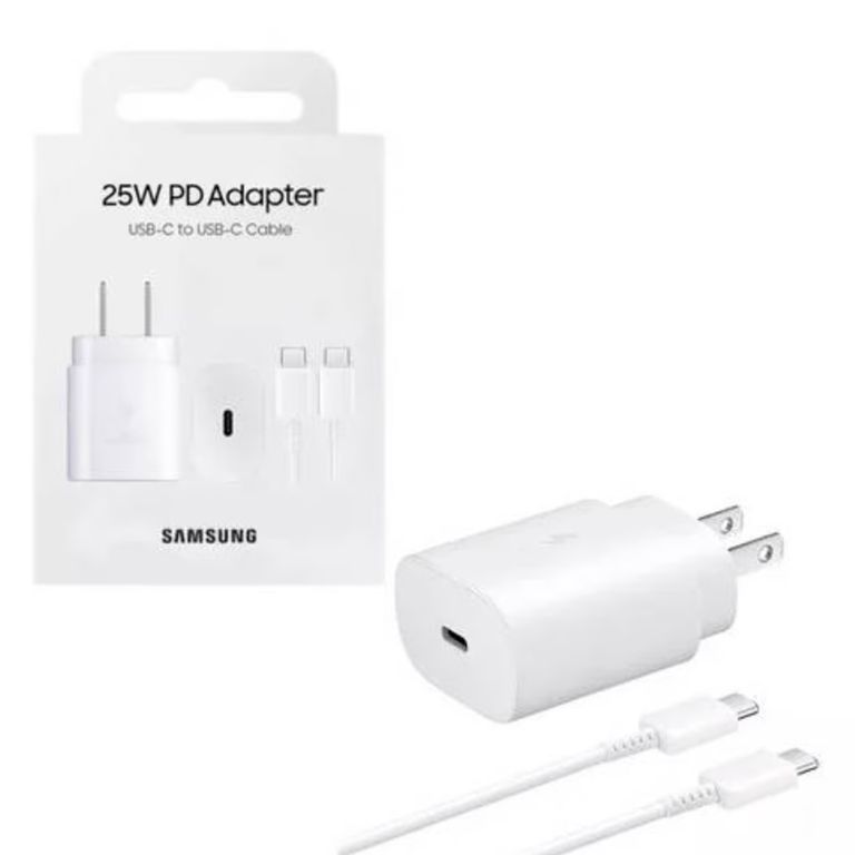 Cargador 25W Cable C A C Completo para A55 A56 Blanco