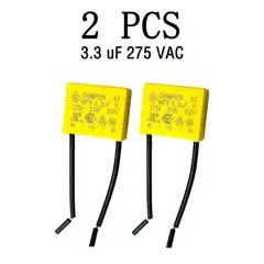 GENERICO - CAPACITOR CONDENSADOR 3.3 UF - REEMPLAZA CABLE NEUTRO - KIT 2 UNIDADES