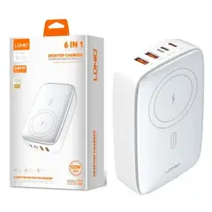 LDNIO - Cargador Inalámbrico de Escritorio GaN Multipuerto Q4010 140W