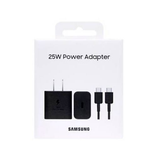 Cargador Con Cable 25w Gan Galaxy A55 A56 Negro