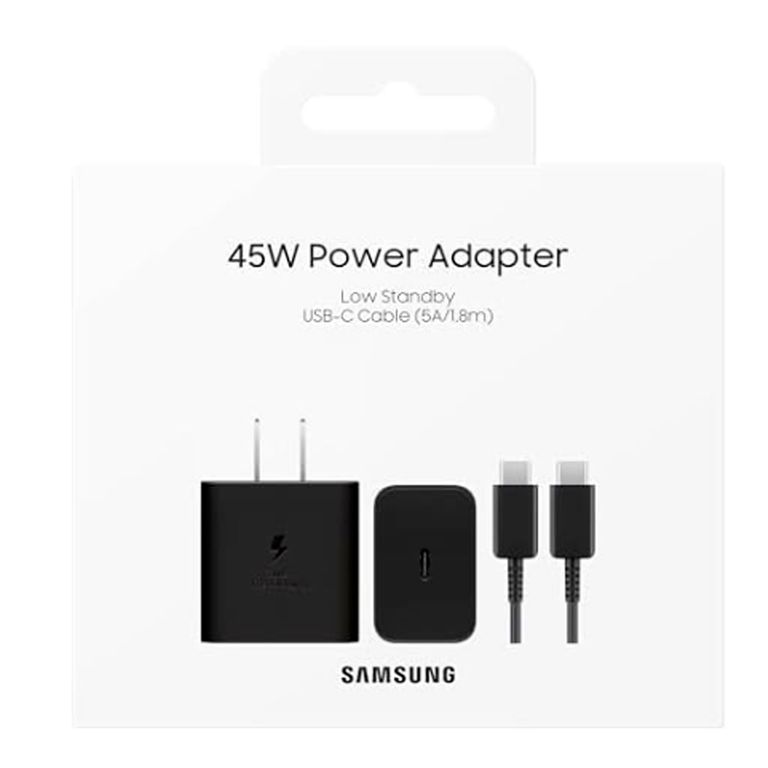 Cargador Súper Rápida de 45W + Cable C a C 5A de 180cm EP-T4511