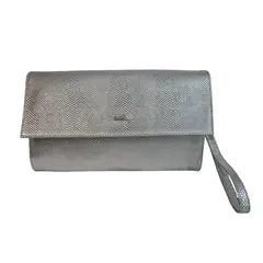 QARA - Clutch de Cuero genuino Grabado Ariana Hecho en Perú