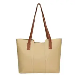 GENERICO - Bolso de Cuero Pu de gran capacidad alta calidad estilo Americano.