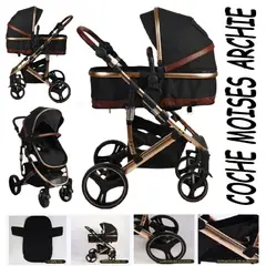 STOKKER BABY - Nuevo Coche Moises ARCHIE-Negro