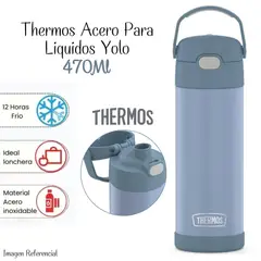 THERMOS - Termo Yolo Acero 470ml - Azul Demin