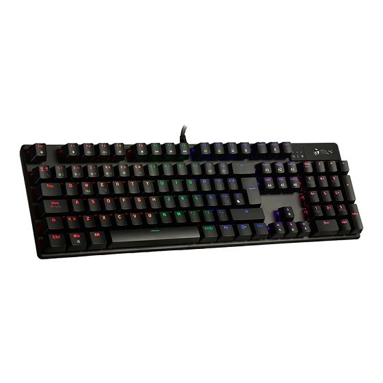 Teclado Mecanico Te-4074g Retroiluminación RGB Negro Español