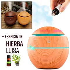 GENERICO - Purificador de Aire con luz RGB Humidificador + esencia Hierba Luisa